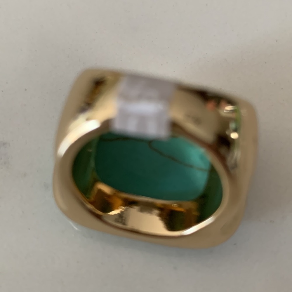 COPY - Aqua hued howlite ring size 8 - Picture 7 of 12
